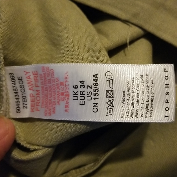 NWT Topshop Waist Tie Ruffle Tiered Mini Skirt - Picture 4 of 6